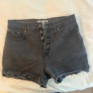 Madewell high rise denim shorts